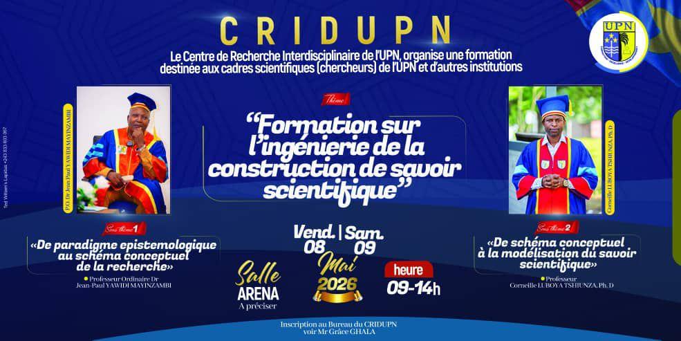 Formation sur l'ingénierie de la construction de savoir scientifique